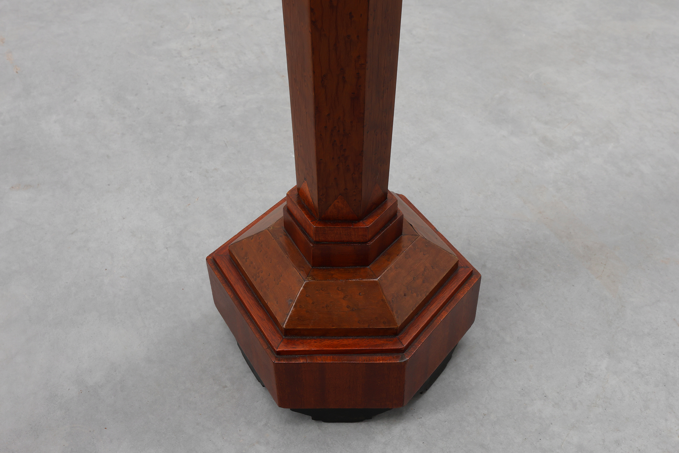 French Burl & Oak Art Deco Console, 1925thumbnail